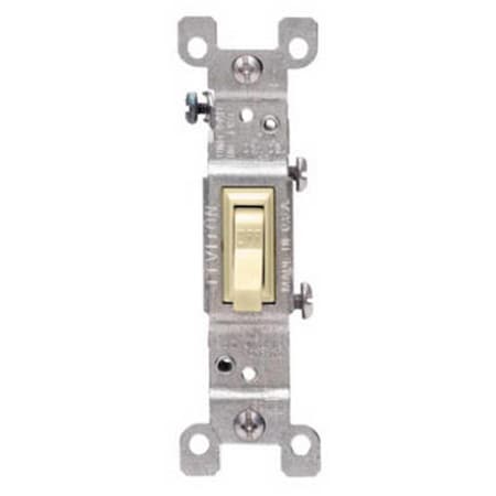 Gorgeousglow 214-01453-02I 15A, 120 Volts, Ivory 3 Way Quiet Toggle Switch - Pack Of 10, 10PK GO879009